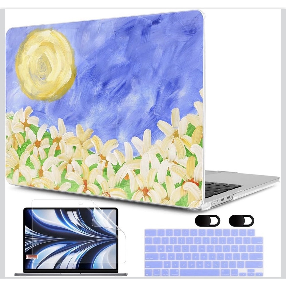 Case for M5/M4/M3/M2 MacBook Air 13.6 inch Case 2026 2025 2024 2022 - NEW